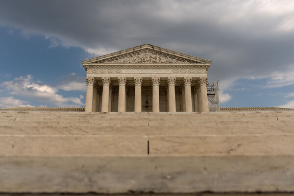 The Supreme Court building, seen from the steps.