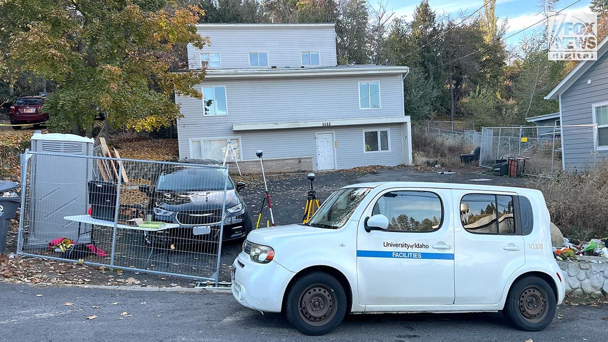 Investigators outside of the murder house in Moscow Idaho